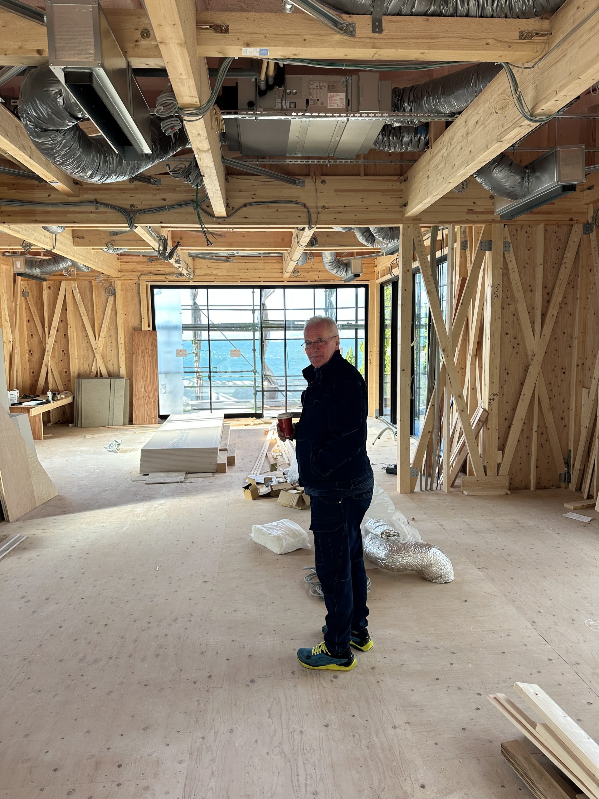 Mark Smith Standing on 3rd floor of 500sqm Japanese Villa