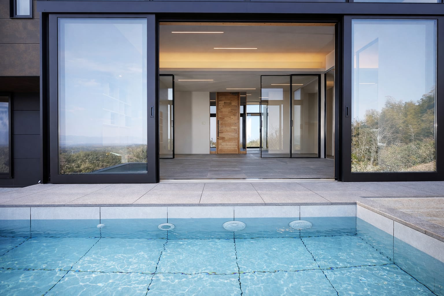 Architect designed villa pool indoor outdoor living Awajishima