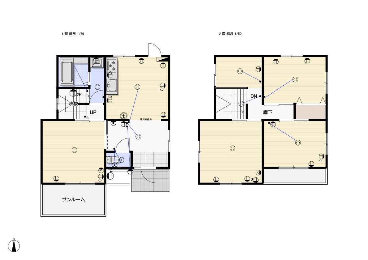 Residential floor plan two storey Japan